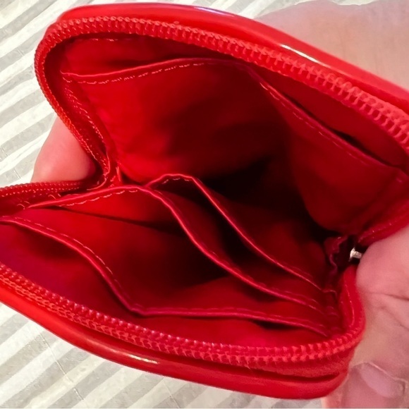 CLEARANCE Coach Sutton Khaki Vermillion Orange Card Wristlet Universal Case - Picture 2 of 9